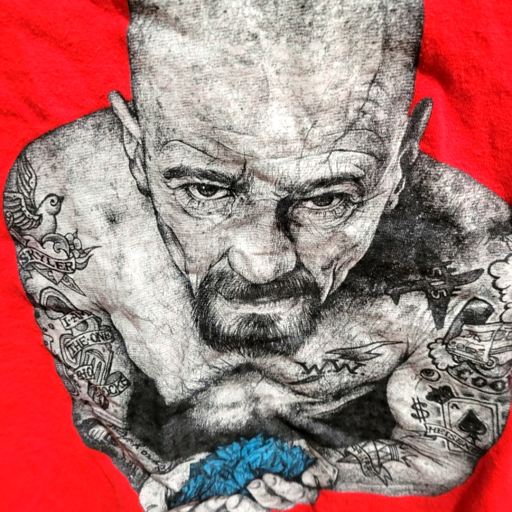 Breaking bad, Walter white, t shirt L red unisex